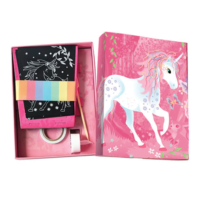 Totally Twilight Unicorn Lantern Scratch Art Set