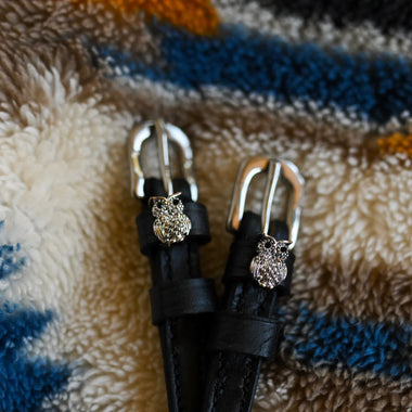 Silver Owl Bling Spur Straps