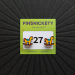 Rocking Horse Number Pins