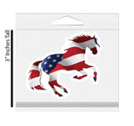 Patriotic Horse Sticker