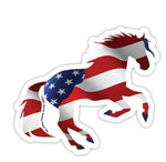 Patriotic Horse Sticker