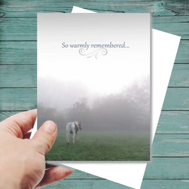so warmly remembered card