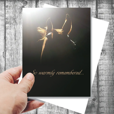 so warmly remembered card 2