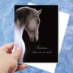 sometimes there are no words card
