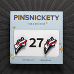 Stars and Stripes Number Pins