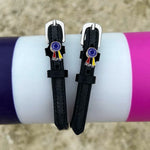 Tri Colored Ribbon Spur Straps