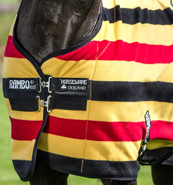 Horseware Rambo Newmarket Competition Fleece - Coperta In Pile Per Cavallo Con Ritaglio Sella - Antipilling E Traspirante - 5
