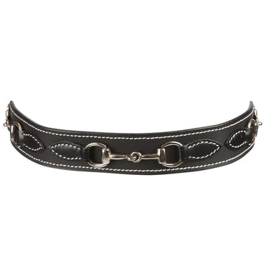 Kid's Snaffle Bit Black Leather Belt