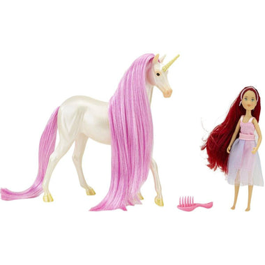 Breyer Freedom Magical Unicorn Sky and Fantasy Rider Meadow