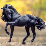 Breyer Traditional Sjoerd left side on blurred background