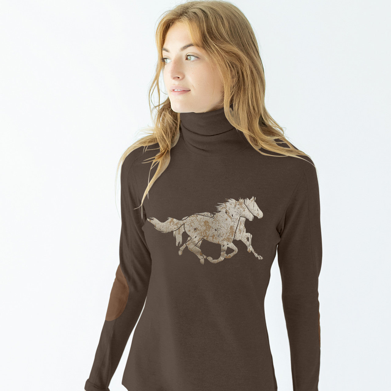 Running Horse Turtle Neck