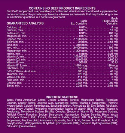 Red Cell Vitamin-Iron-Mineral Supplement