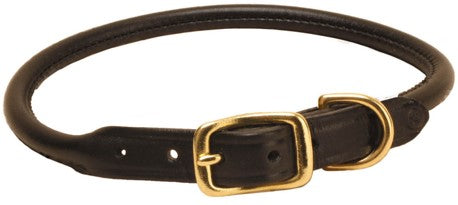 Tory Rolled Leather Dog Collar
