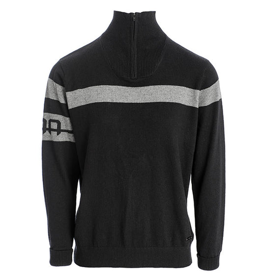 Unisex Quarter-Zip Knit - Black