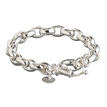 Silver Rolo Link Bracelet